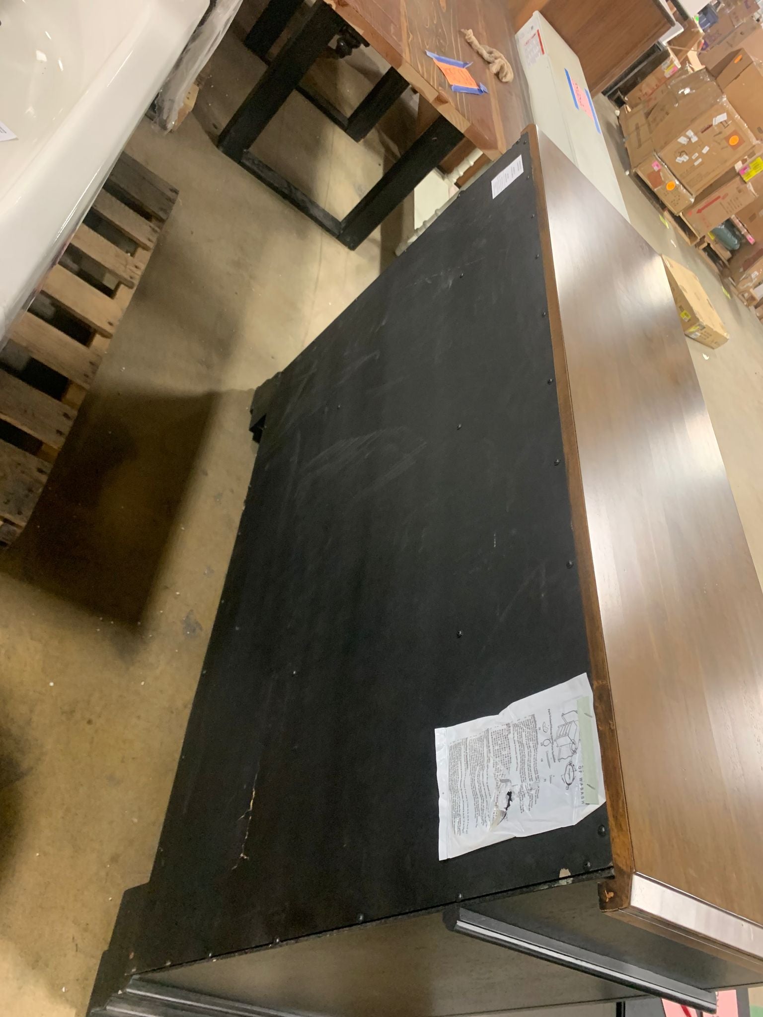 Ebony Almond Courtdale 60'' Wide 3 Drawer Sideboard