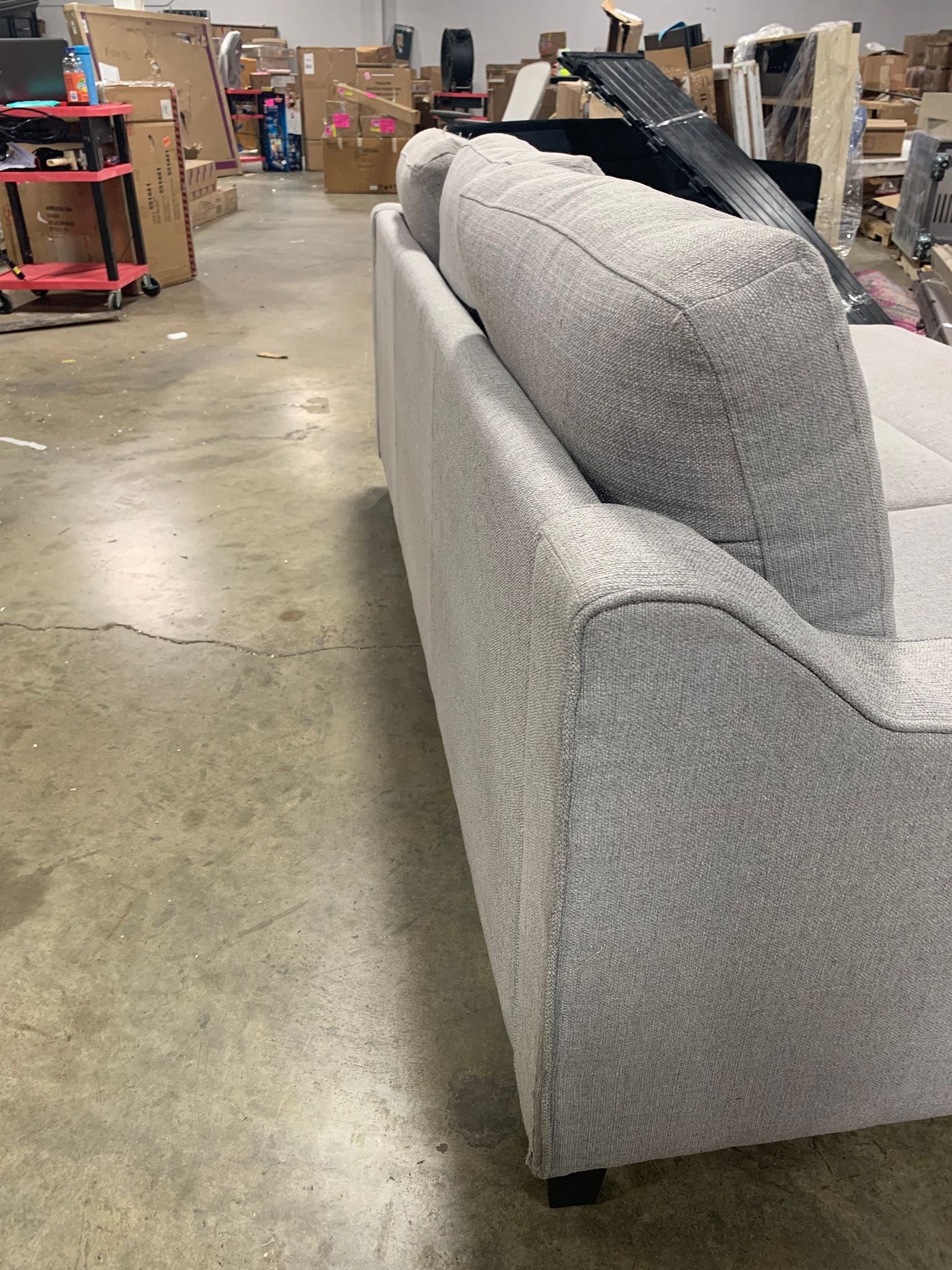 Abbyson Haskell Grey Convertible Sofa Bed CYB544