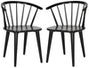 Blanchard Black Wood Dining Chairs (Set of 2)  #SA1529