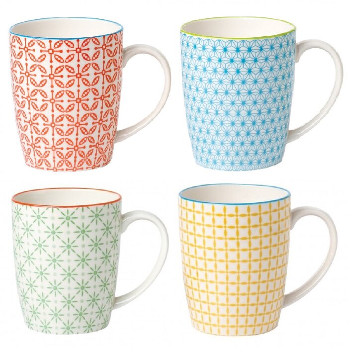 Ayansh 4 Piece Mug Set of 4-ATR100