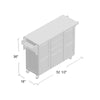 Aadham 52.5'' Wide Rolling Kitchen Cart