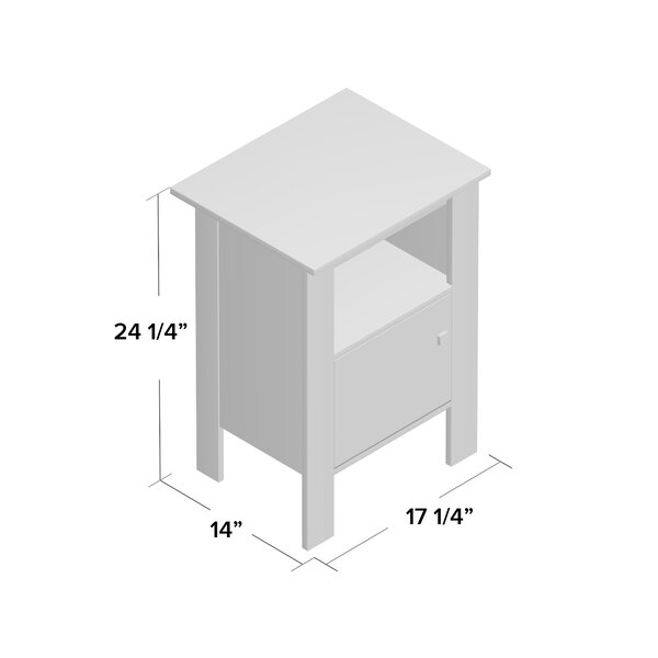 Aadi Nightstand Cappuccino: LX2057