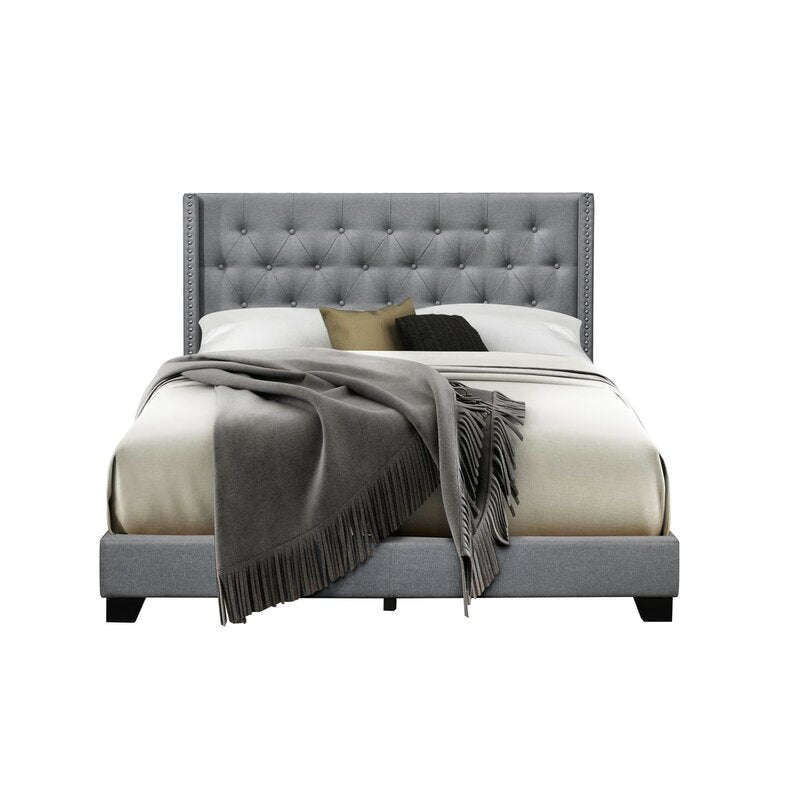 Aadvik Tufted Upholstered Low Profile Standard Bed K7510