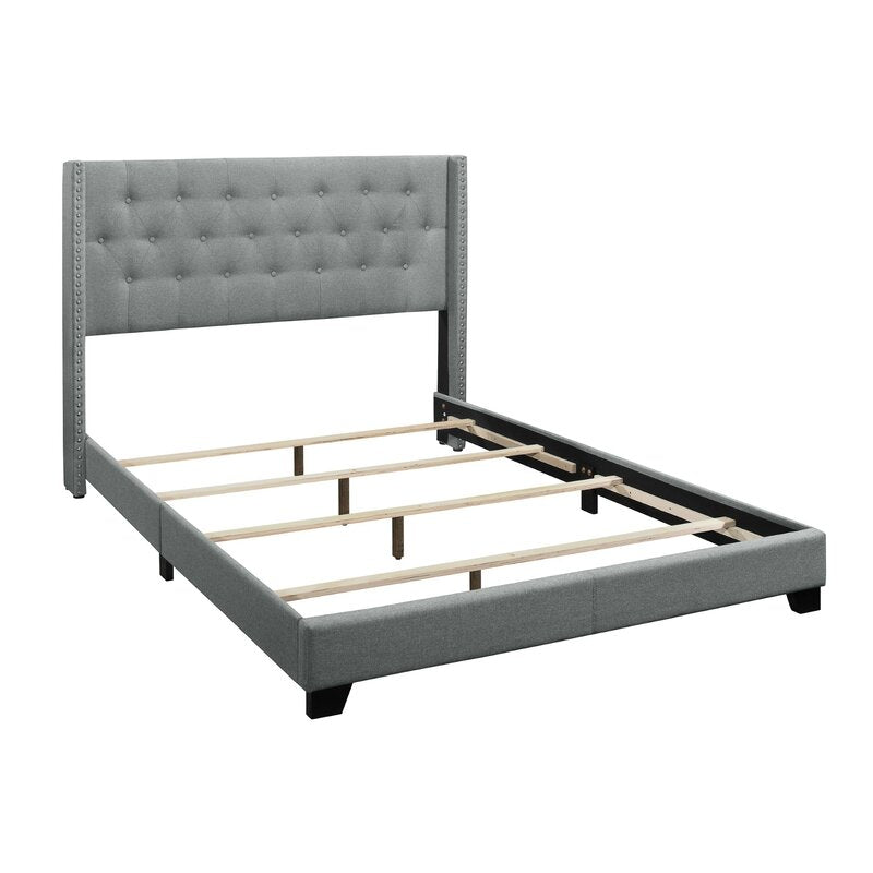 Aadvik Tufted Upholstered Low Profile Standard Bed, Queen