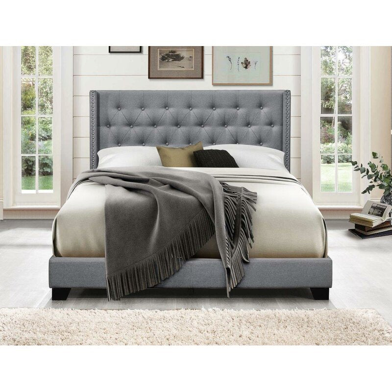 Aadvik Tufted Upholstered Low Profile Standard Bed K7510