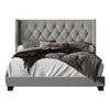 Queen Light Gray Aadvik Upholstered Bed