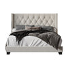 King Warm Gray Aadvik Upholstered Bed