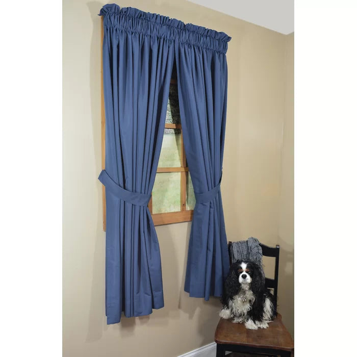 Aaf Solid Color Room Darkening Rod Pocket Curtain Panels, 56" W x 72" L, (Set of 2)