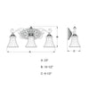 Aahil 3 - Light Dimmable Vanity Light KB407
