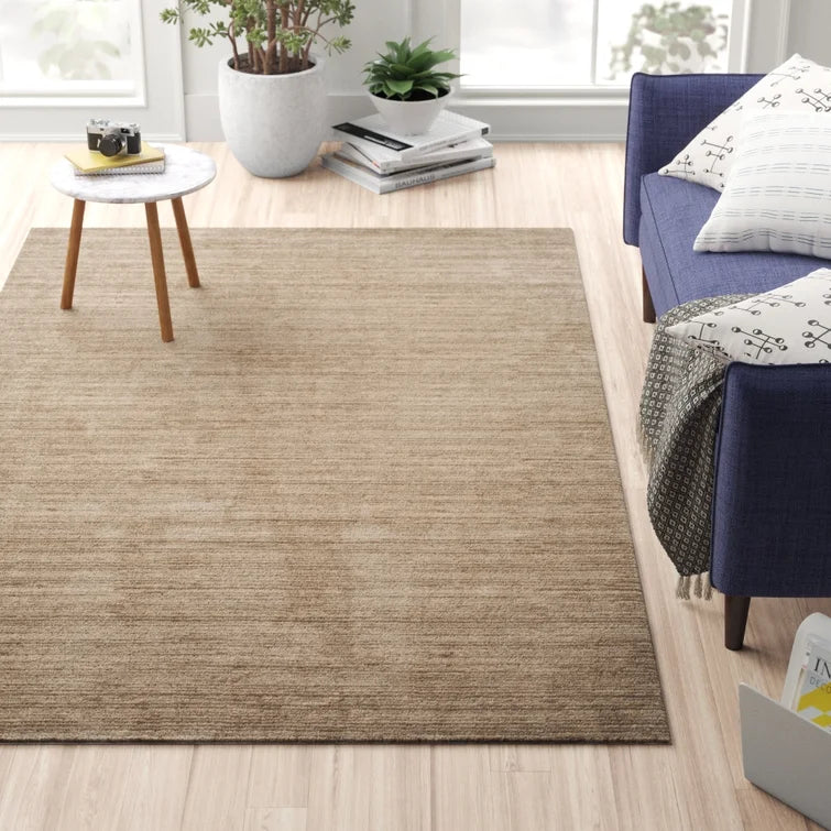 Aaishah Area Rug in Light Brown, Rectangle 4' x 6'