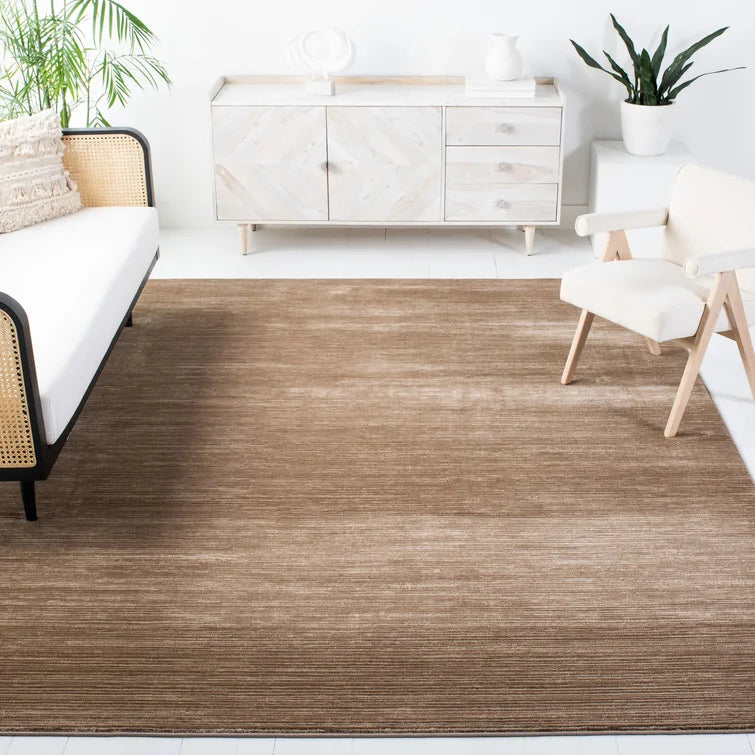 Aaishah Area Rug in Light Brown, Rectangle 4' x 6'