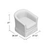 Aajaylah 27.5'' Wide Swivel Slipcovered Barrel Chair CA468