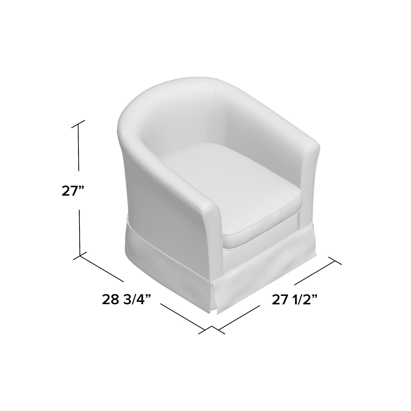 Aajaylah Swivel Barrel Chair K7535