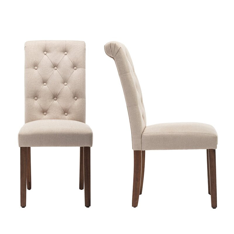 Aalderich Tufted Upholstered Parson Chair (Set of 2) pc431