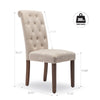 Aalderich Tufted Upholstered Parson Chair (Set of 2) pc431