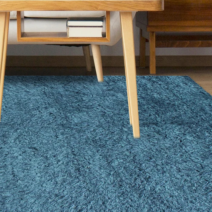 Aaliyah Handmade Shag Area Rug in Marina Rectangle