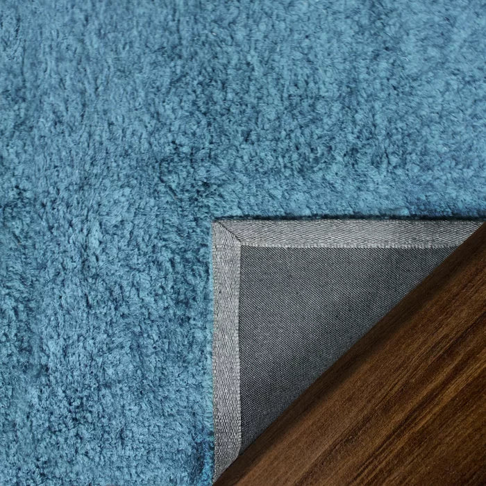 Aaliyah Handmade Shag Area Rug in Marina Rectangle