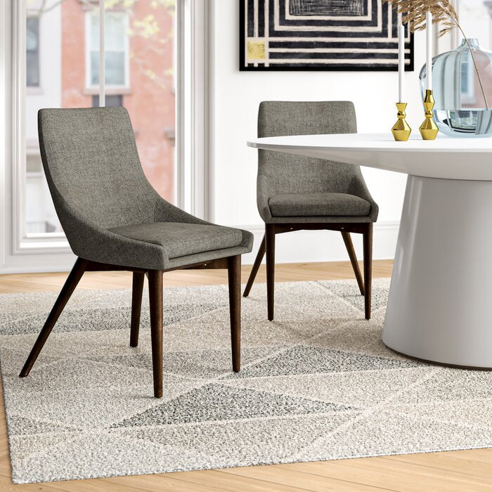 Aaliyah Upholstered Side Chair in Gray LX5201