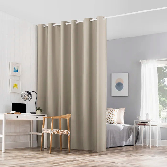 15' W x 8' L Stone Aanya Hanging Room Divider