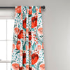 Aarabi Poppy Garden Floral  Room Darkening Thermal Curtain Panels (Set of 2) K8306