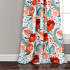 Aarabi Poppy Garden Floral  Room Darkening Thermal Curtain Panels (Set of 2) K8306