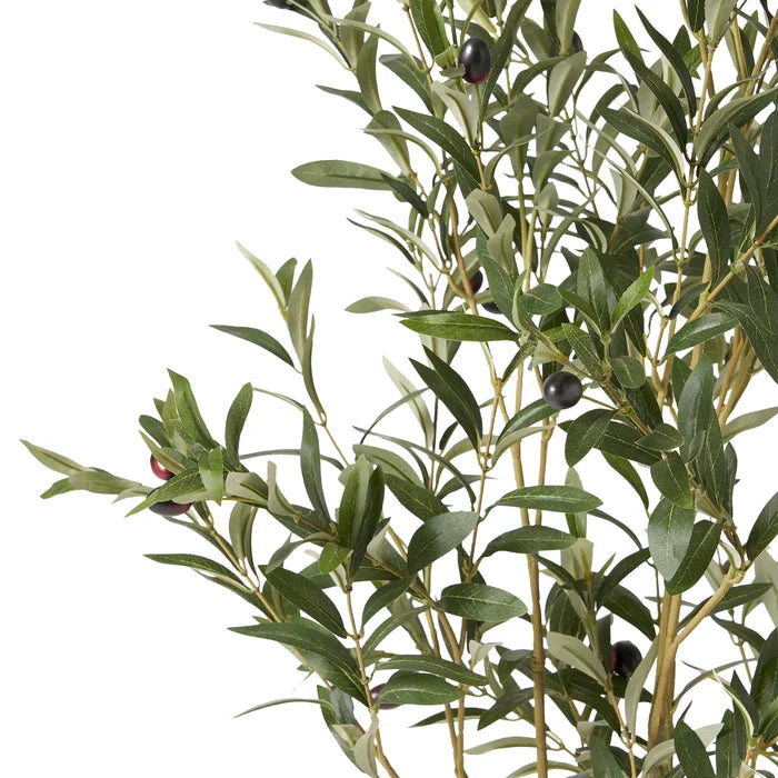 Aarav Artificial Olive Tree in Pot, 48" H x 19" W x 15" D