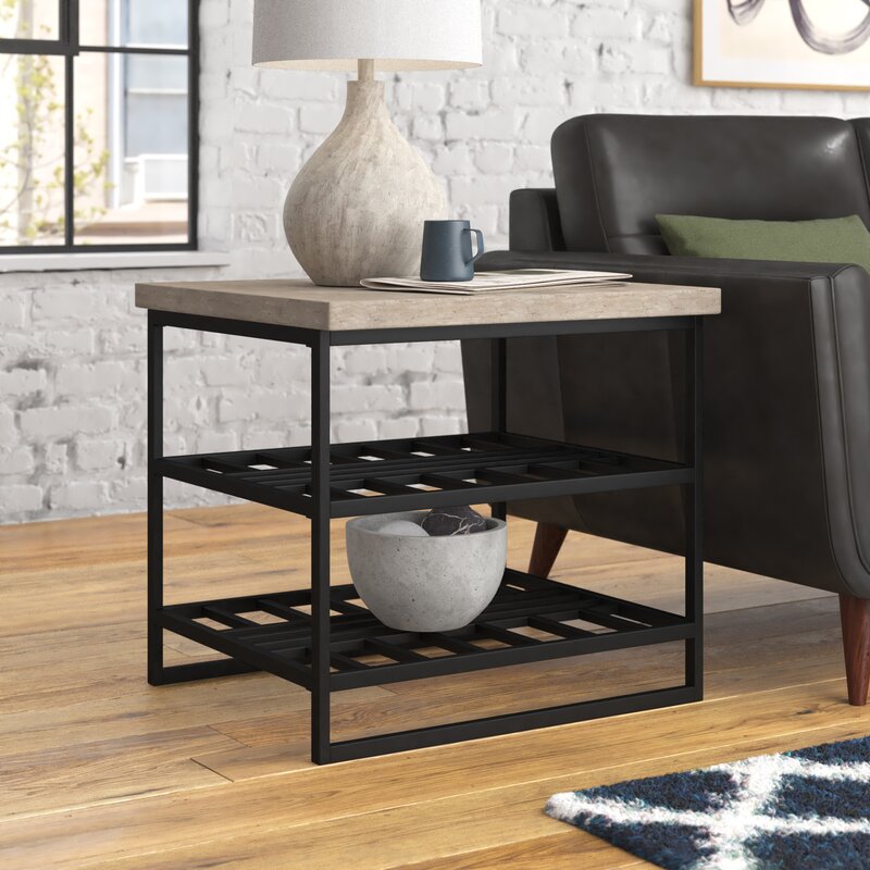 Aaron 24'' Tall Sled End Table *as-is*