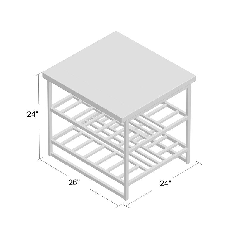 Aaron 24'' Tall Sled End Table *as-is*