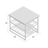 Aaron 24'' Tall Sled End Table *as-is*
