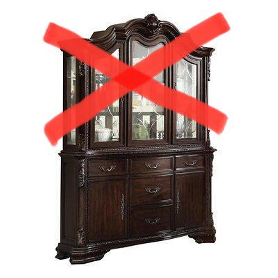 *AS-IS* Brown Abagail 60'' Wide 5 Drawer Wood Buffet Table