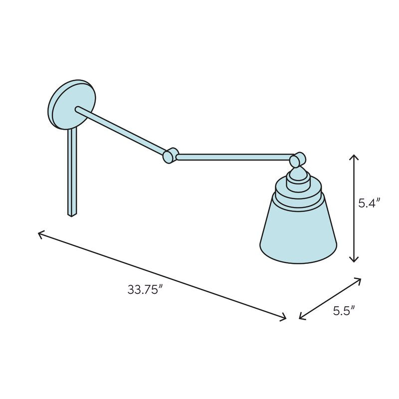 Abagail 1 - Light Dimmable Swing Arm KB306