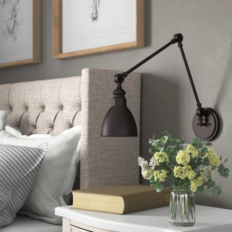 Black Abagail 1 - Light Dimmable Swing Arm, 33.75''