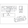 Black Abbie-James Floating TV Stand for TVs up to 70