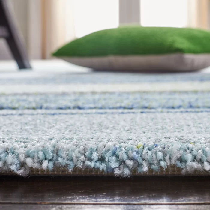 Abbie-Leigh Floral Area Rug in Ivory/Blue Rectangle