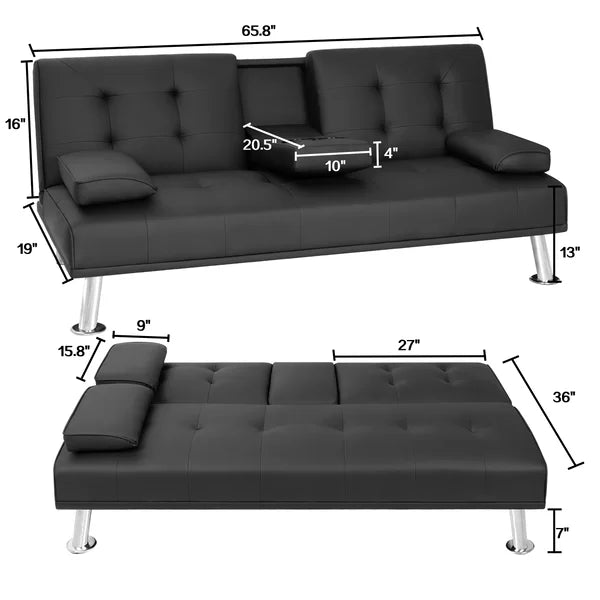 Abbigale 65.8'' Vegan Leather
