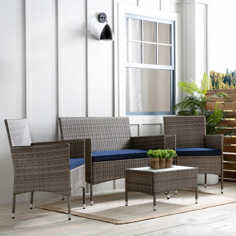 Abbondanzio Person Seating Group with Cushions, (Set of 3)