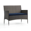 Abbondanzio Wicker/Rattan 4- Person Seating Group with Cushions, (Set of 4)