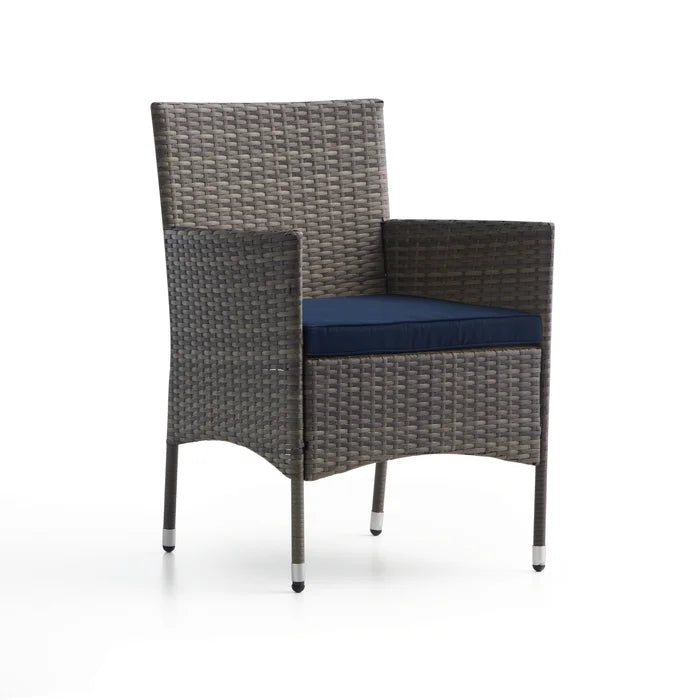 Abbondanzio Wicker/Rattan 4- Person Seating Group with Cushions, (Set of 4)