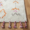 Abbott Handmade Tufted Wool Orange/Gray/Ivory Rug  Rectangle 5' x 8'