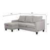 Abbyson Haskell Grey Convertible Sofa Bed CYB544