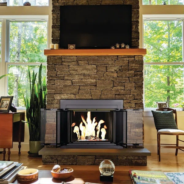 Abdal Cabinet Style Steel Fireplace Doors 31"x43.5"x.95"