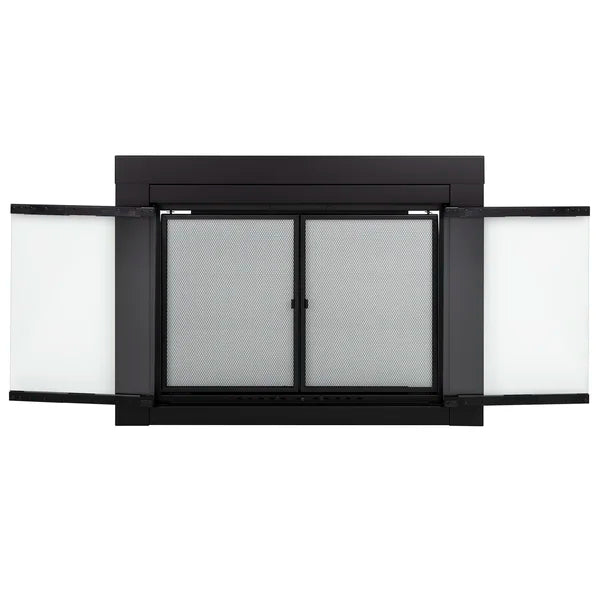 Abdal Cabinet Style Steel Fireplace Doors large