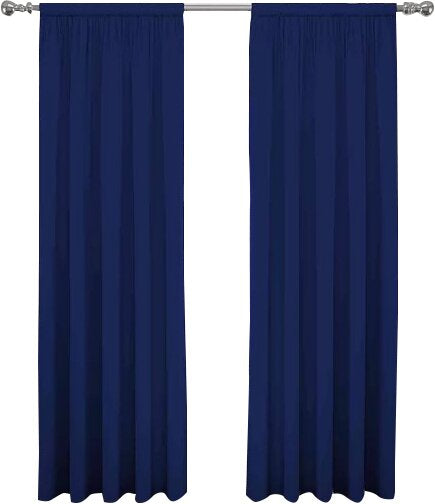 Abdera Solid Room Darkening Rod Pocket Curtain Panels (Set of 2) SC647