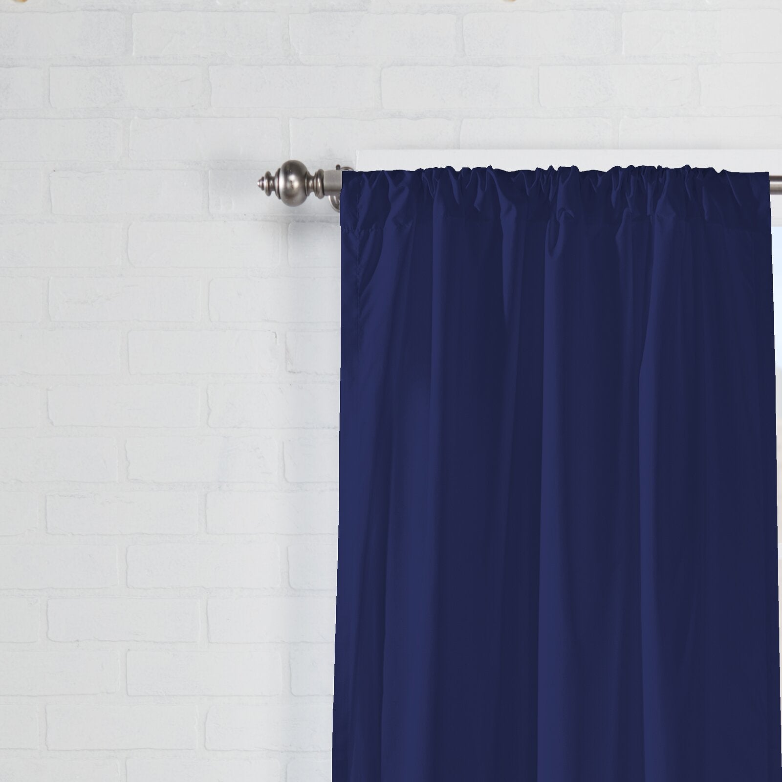 Abdera Solid Room Darkening Rod Pocket Curtain Panels (Set of 2) SC647
