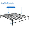 Abdiel KING Bedframe *AS-IS* 14.2'' HB341
