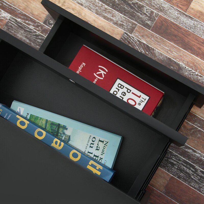 Black Abdiel 21.6'' Tall 2 - Drawer Nightstand *AS-IS*