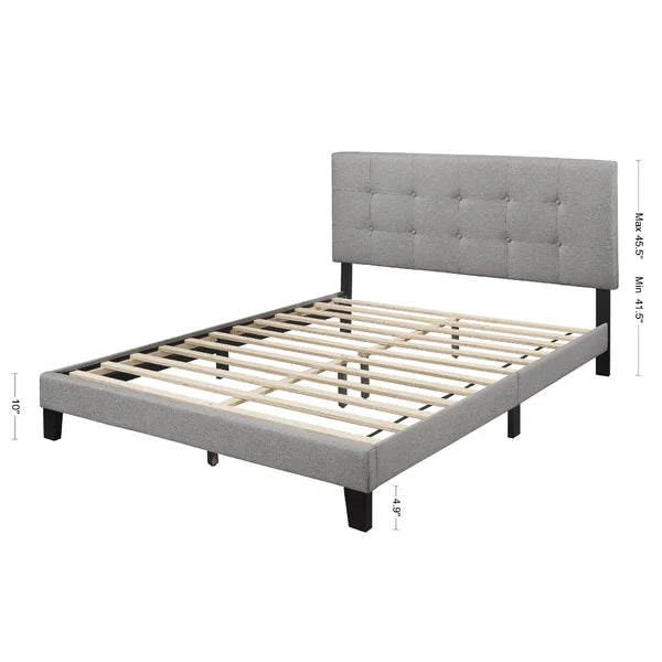 Abdiel Tufted Upholstered Low Profile Platform Bed king