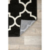Abdul-Rafay Geometric Area Rug in Black, Rectangle 3'3