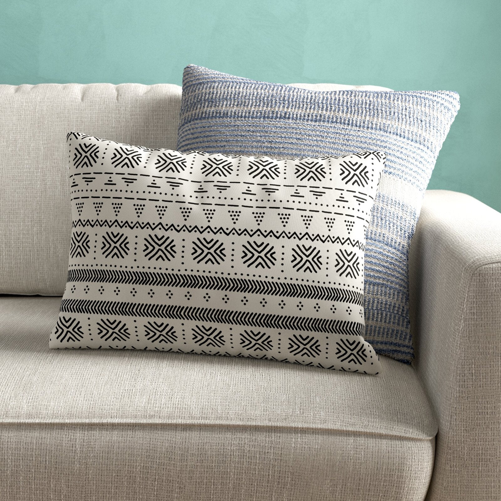 Abe Outdoor Rectangular Pillow Cover & Insert GM007