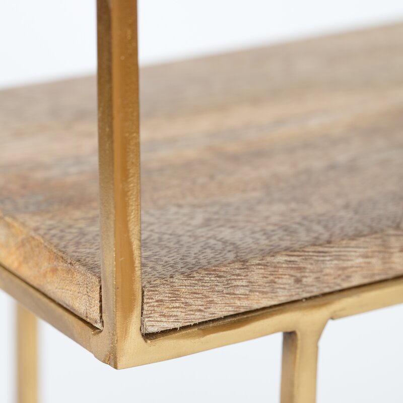 Aberdeen 3 Piece Circle Mango Wood Accent Shelf